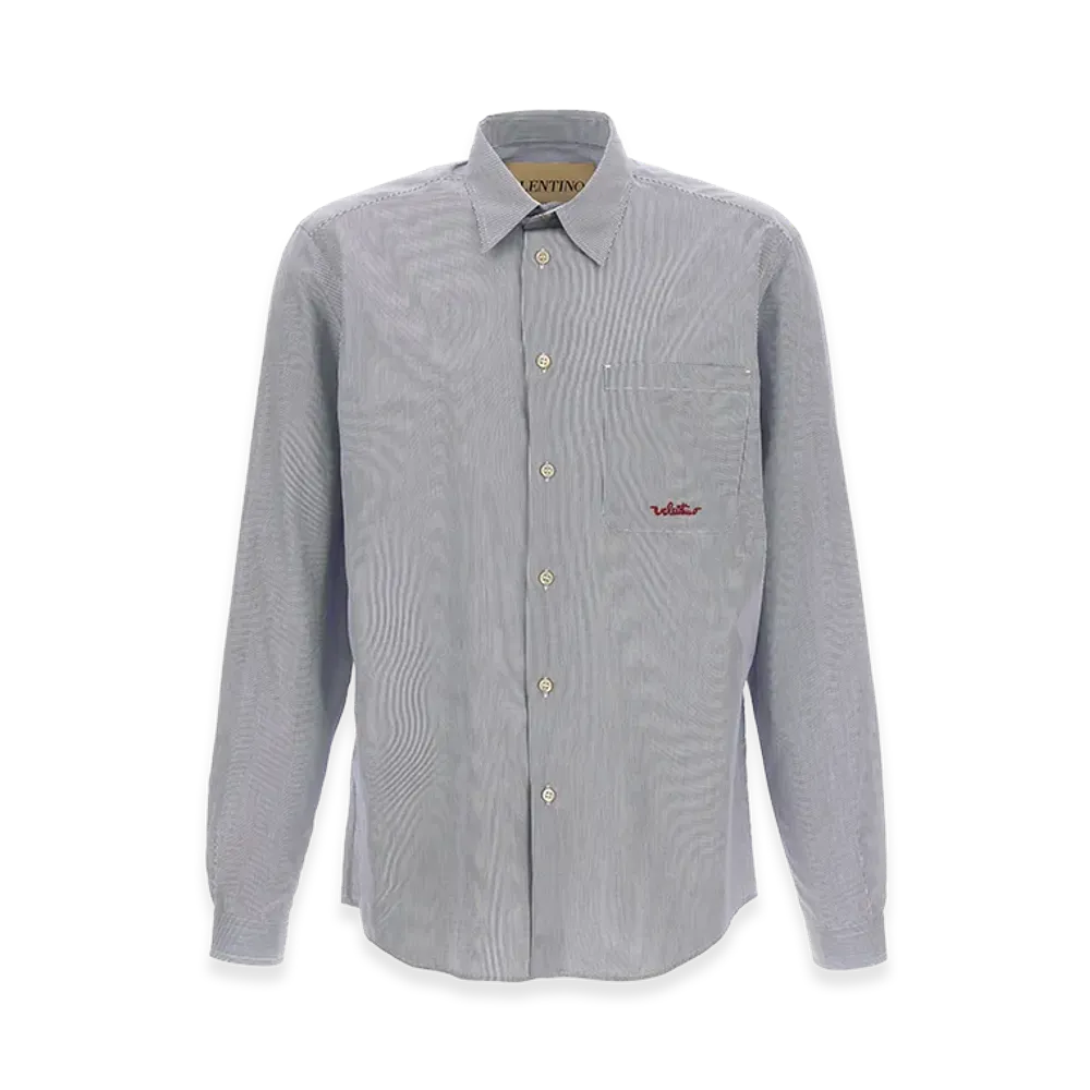 Valentino Garavani Striped Shirt "Light Blue"