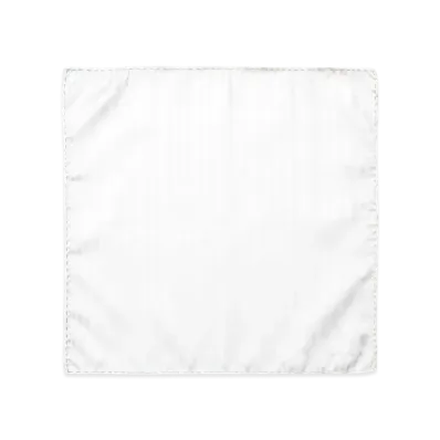 Paul Smith Shadow Stripe Pocket Square "White"
