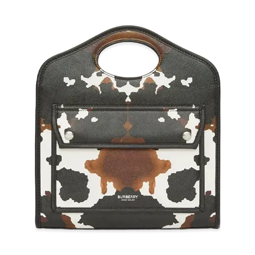 Burberry Mini Camouflage Print Leather Pocket Bag "Multicolour"