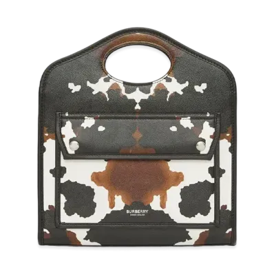 Burberry Mini Camouflage Print Leather Pocket Bag "Multicolour"