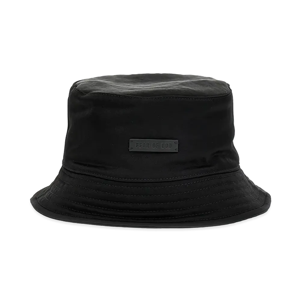 FEAR OF GOD Logo Patch Bucket Hat "Black"