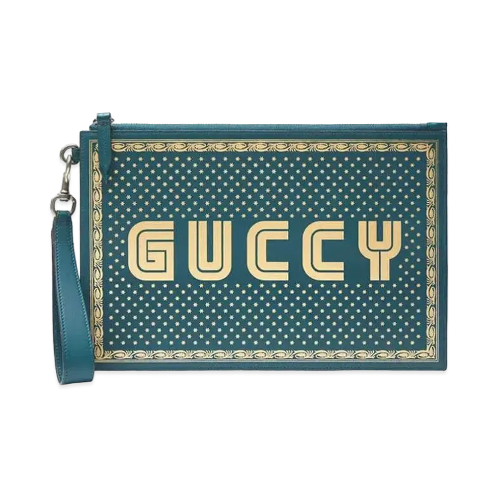 GUCCI × SEGA Collaboration Clutch Bag "Green"