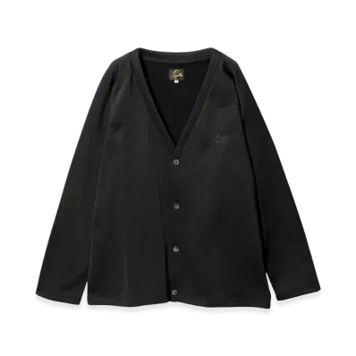NEEDLES V-Neck Cardigan C/PE Bright Jersey "Black"