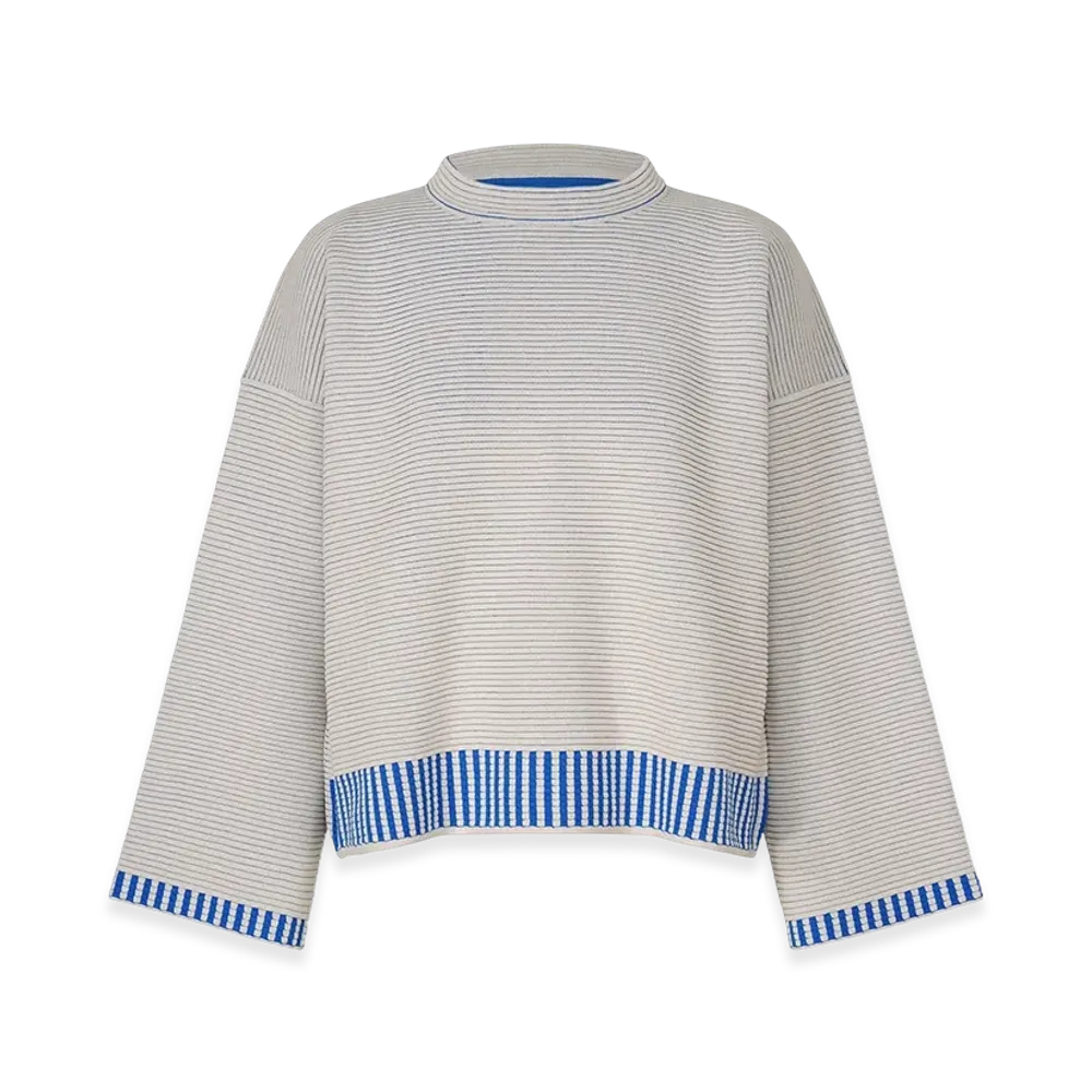 PLEATS PLEASE ISSEY MIYAKE Tempo Knit "Light Gray"