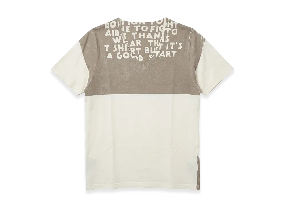 Maison Margiela Aids Jersey T-shirt "Brown/White"