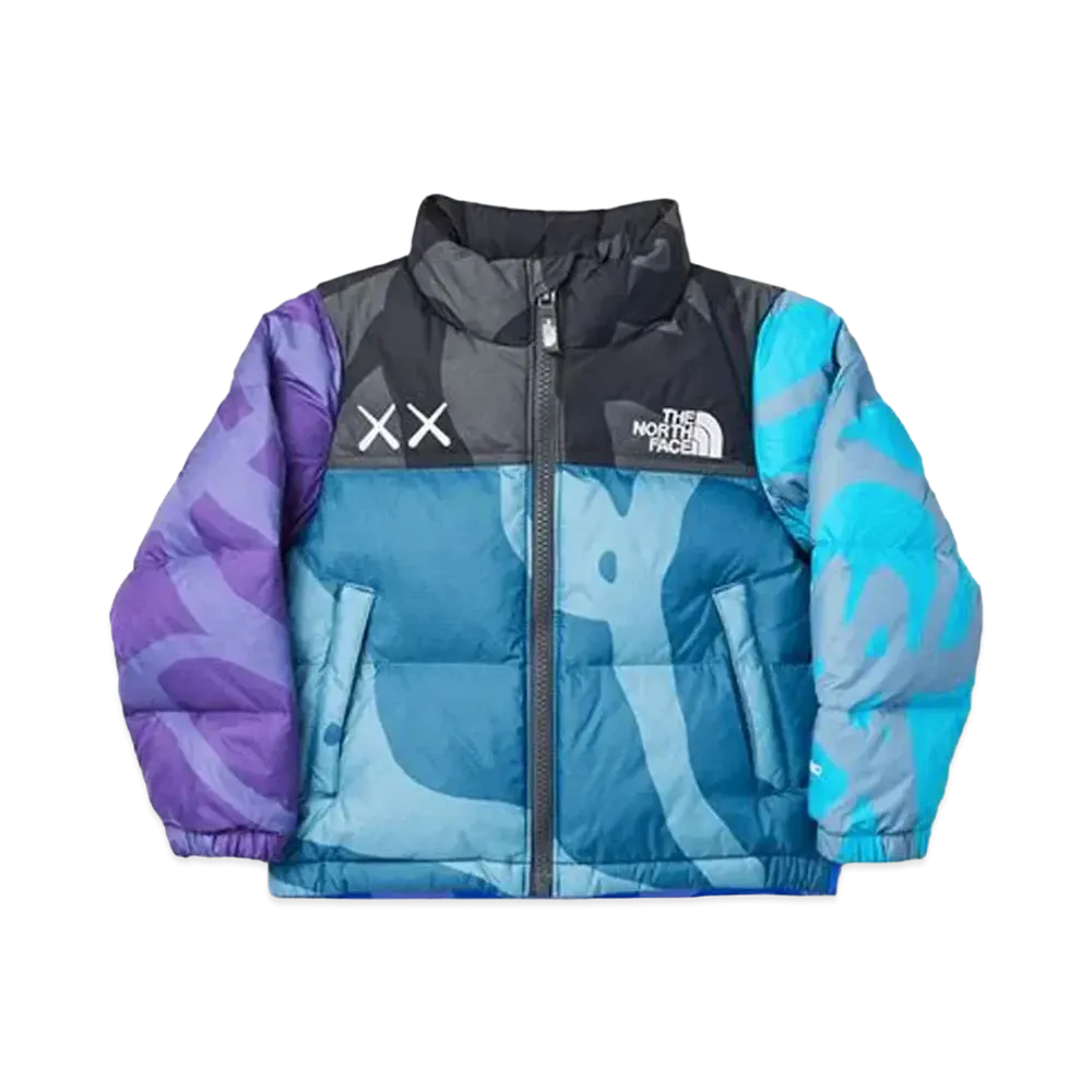 The North Face x Kaws Youth Nuptse Jacket "Blue Black"