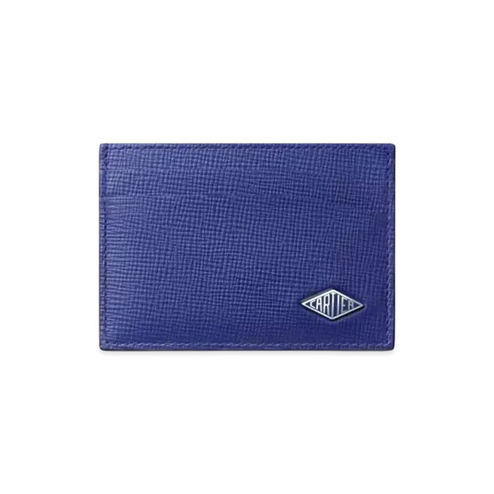 Cartier Losange Small Leather Goods, Card Holder "Ink Blue"