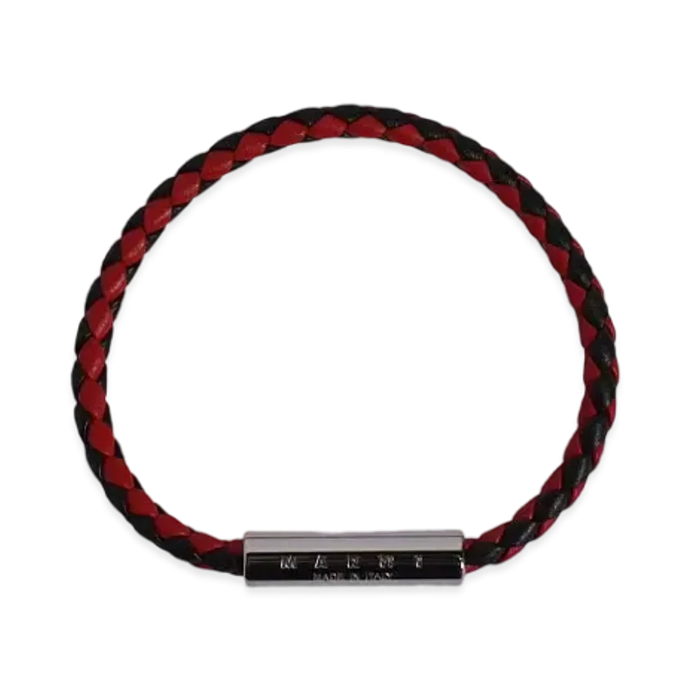 MARNI LEATHER BRACELET "RASPBERRY"