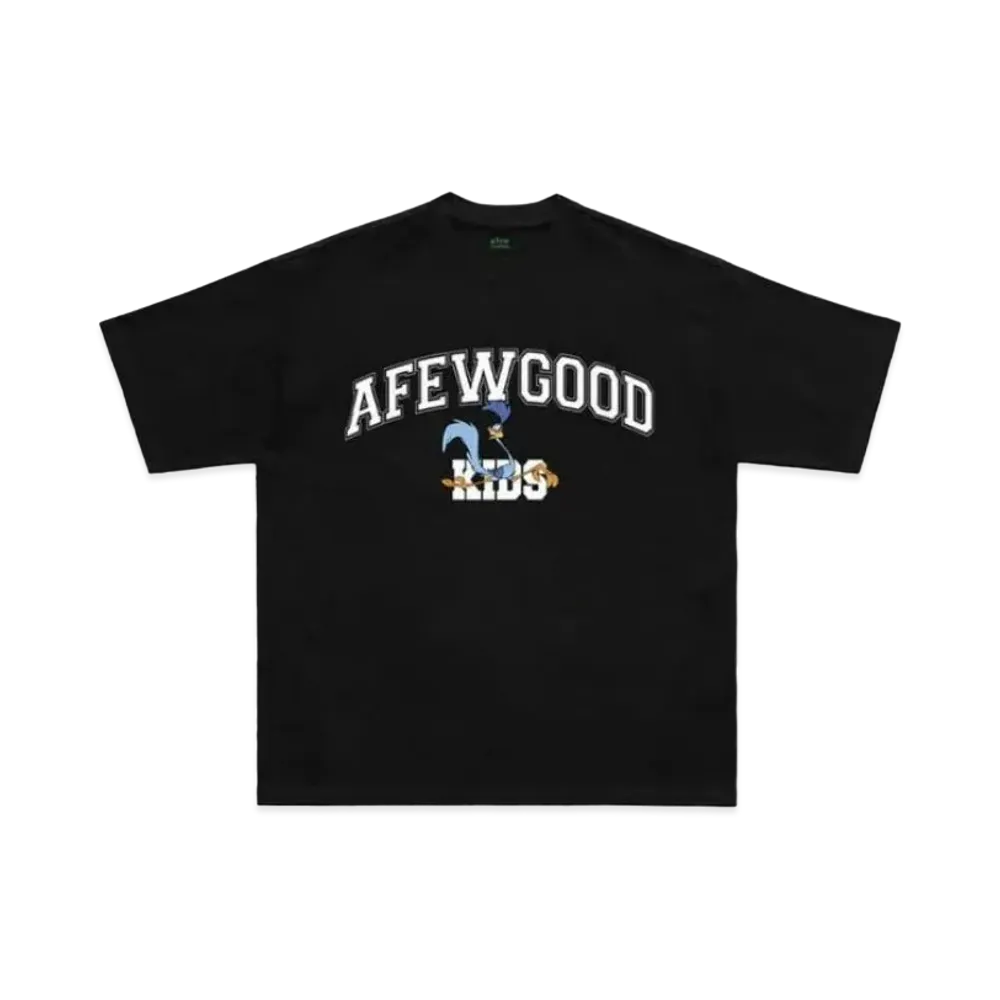A FEW GOOD KIDS Bird College Logo Tee "Black"