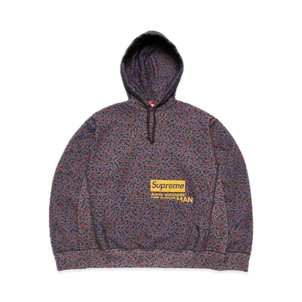 Supreme x JUNYA WATANABE COMME des GARCONS MAN Hooded Sweatshirt "Black Flowers"