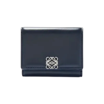 LOEWE Puffer Anagram Trifold Wallet "Deep Navy"