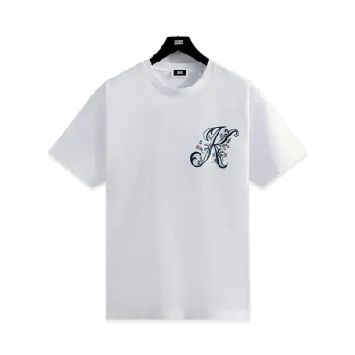 Kith Script Floral Tee "White"
