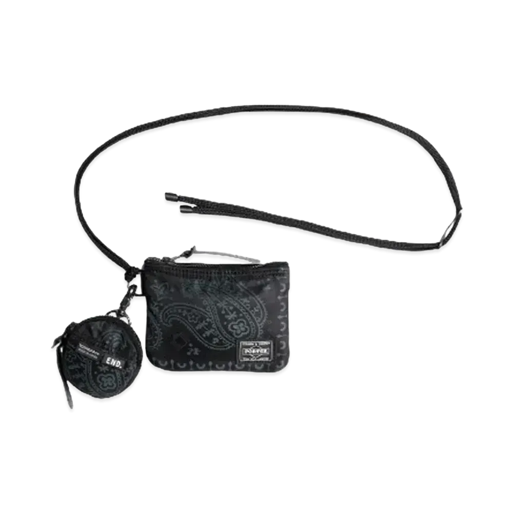 PORTER x END. Neck Wallet & Pouch "Black"