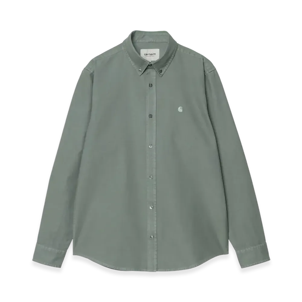 Carhartt WIP L/S Bolton Shirt "Green(Garment Dyed)"