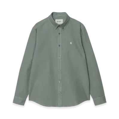 Carhartt WIP L/S Bolton Shirt "Green(Garment Dyed)"