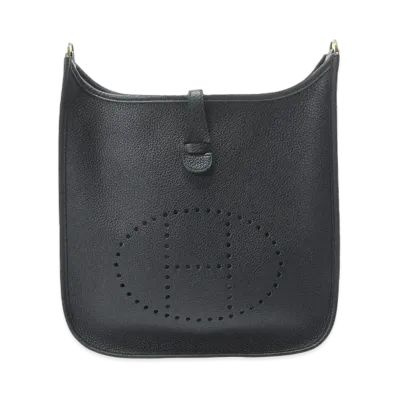 Hermes Evelyne 2 Taurillon Clemence "Noir/Gold"