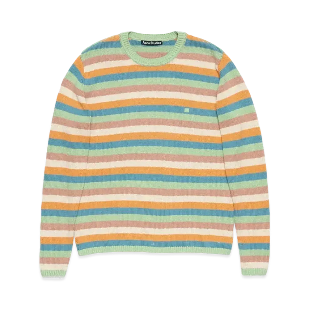 Acne Studios Crew Neck Sweater "Mint Green/Multi"