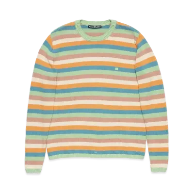 Acne Studios Crew Neck Sweater "Mint Green/Multi"