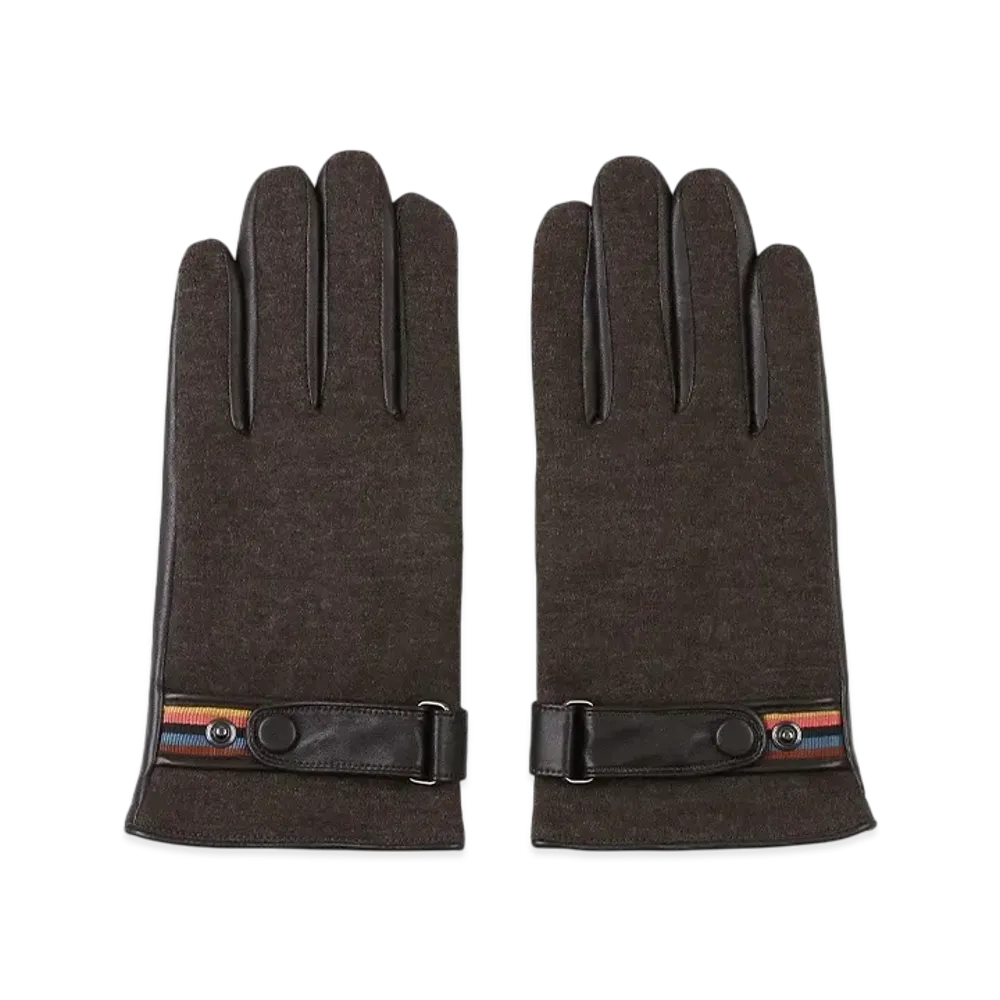 Paul Smith Artist Stripe Belt Gloves "DarkBworn"