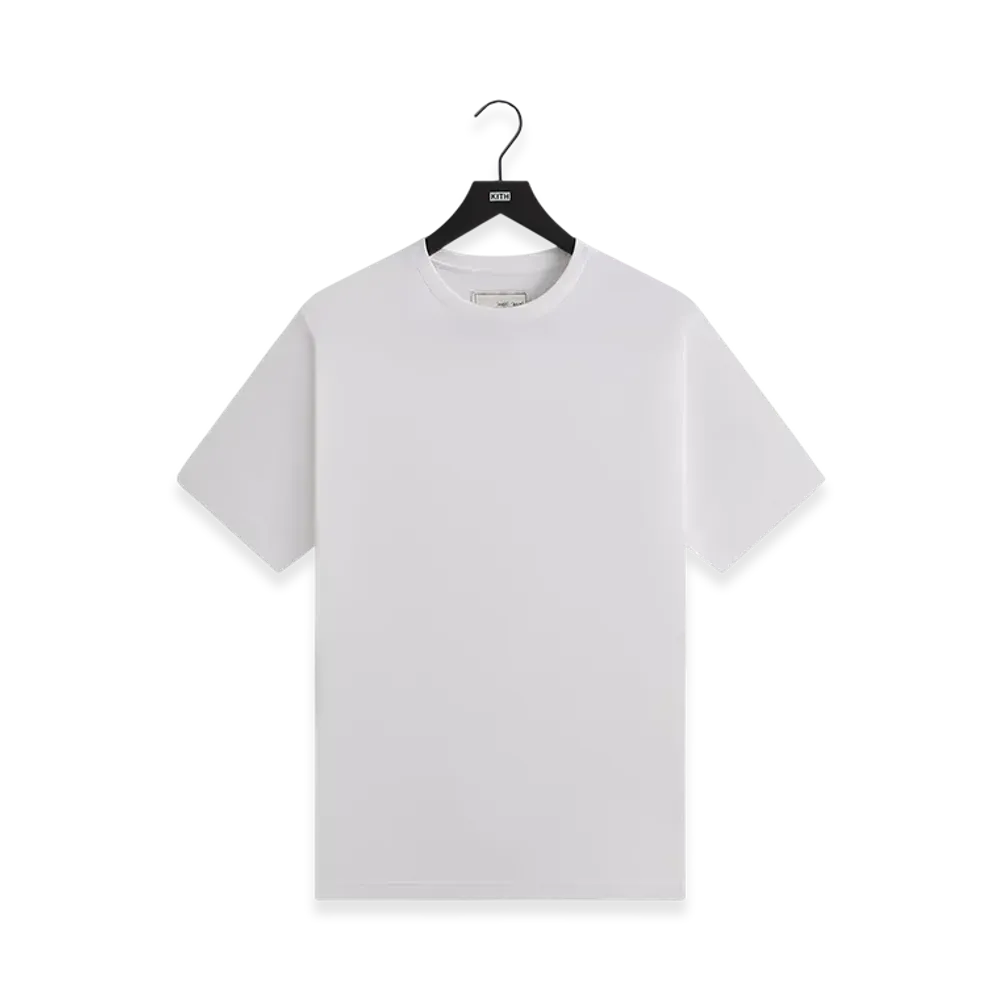 Kith x &Kin Pima Jersey Short Sleeve Heathrow Tee "White"
