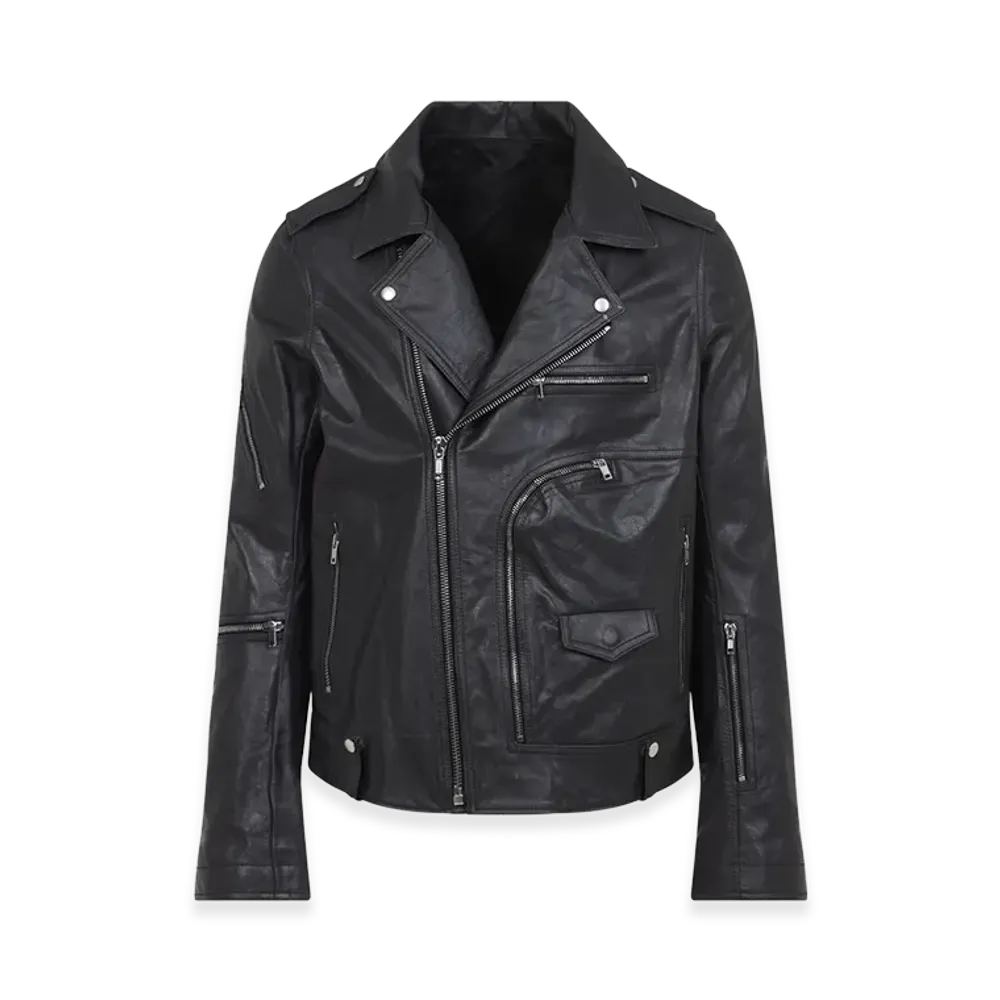 Rick Owens Bauhaus Stooges Leather Jacket "Black"