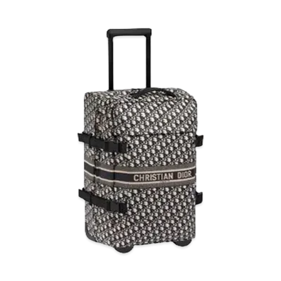 Dior Medium Diortravel Suitcase "Blue"