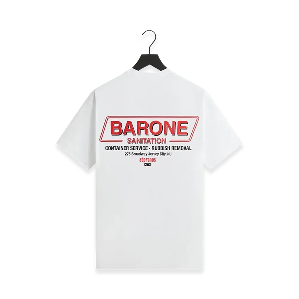 Kith x The Sopranos Barone Sanitation Vintage Tee "White"