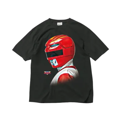 スーパー戦隊 x HOMEGAME \ 1998 ギンガレッド TEE "BLACK"