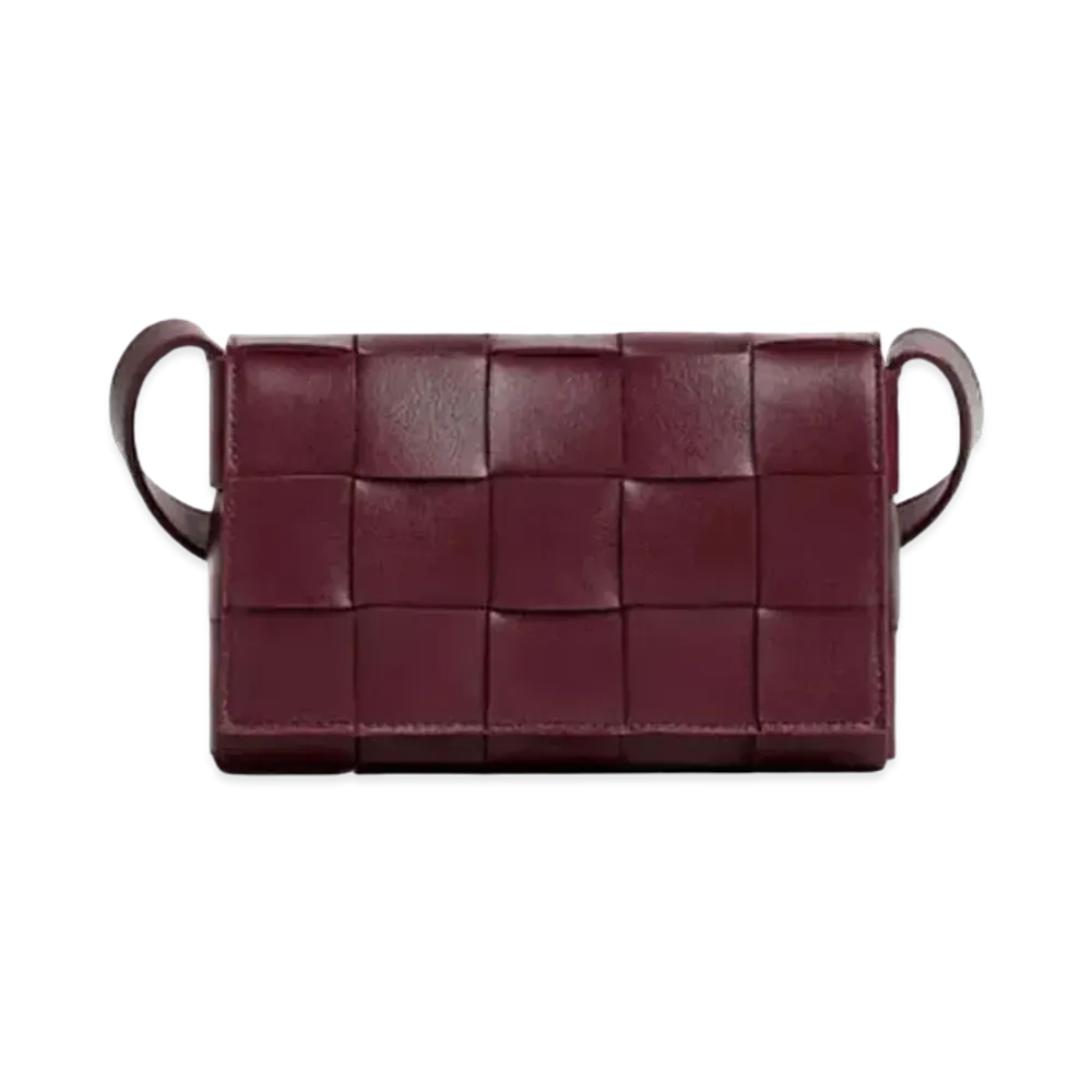 Bottega Veneta Small Cassette Crossbody Bag "Barolo"