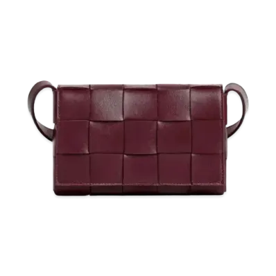 Bottega Veneta Small Cassette Crossbody Bag "Barolo"