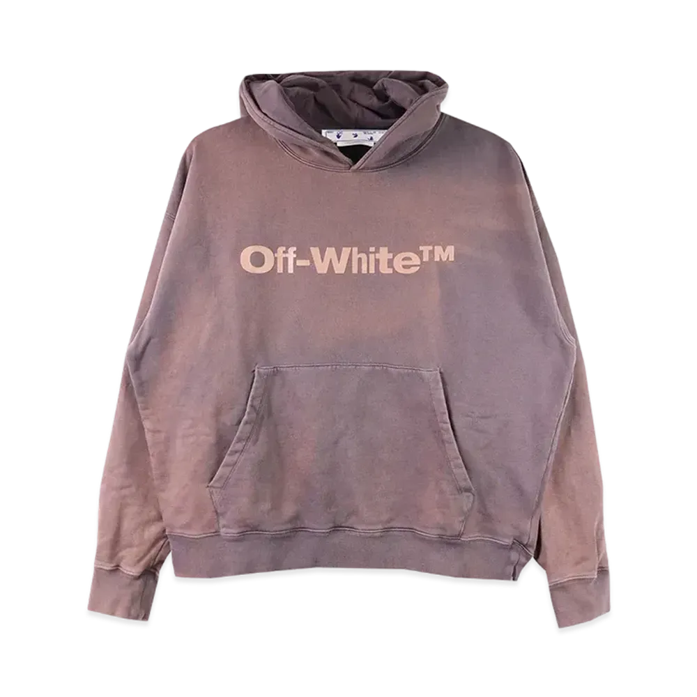OFF-WHITE Laundry Logos Skate Hoodie "Aubergine"