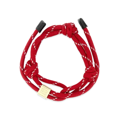 MIU MIU Women's Fabric Bracelet "Red"