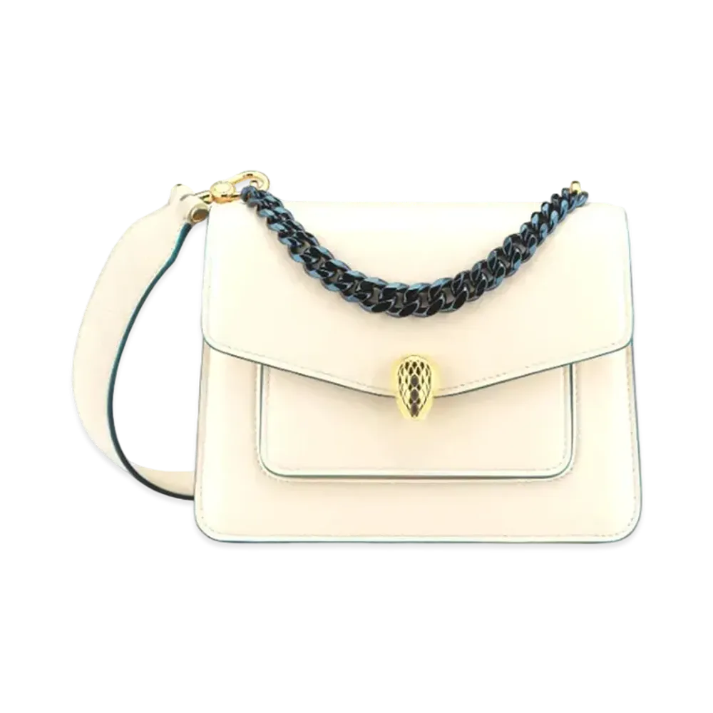 BVLGARI Serpenti Forever Crossbody Bag "White"