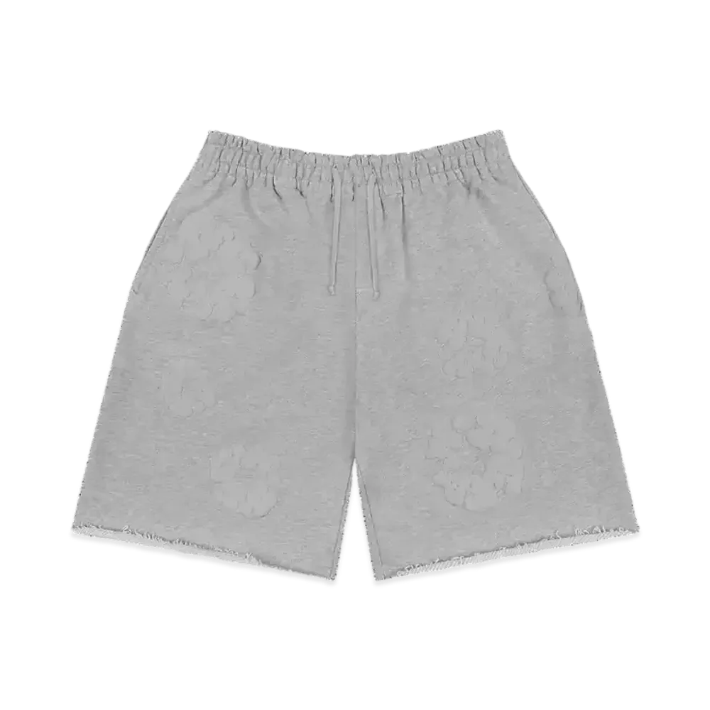 DENIM TEARS Mono Cotton Wreath Sweatshorts "Grey"