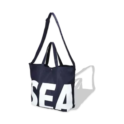 WIND AND SEA SEA Shoulder Tote Bag "Navy"