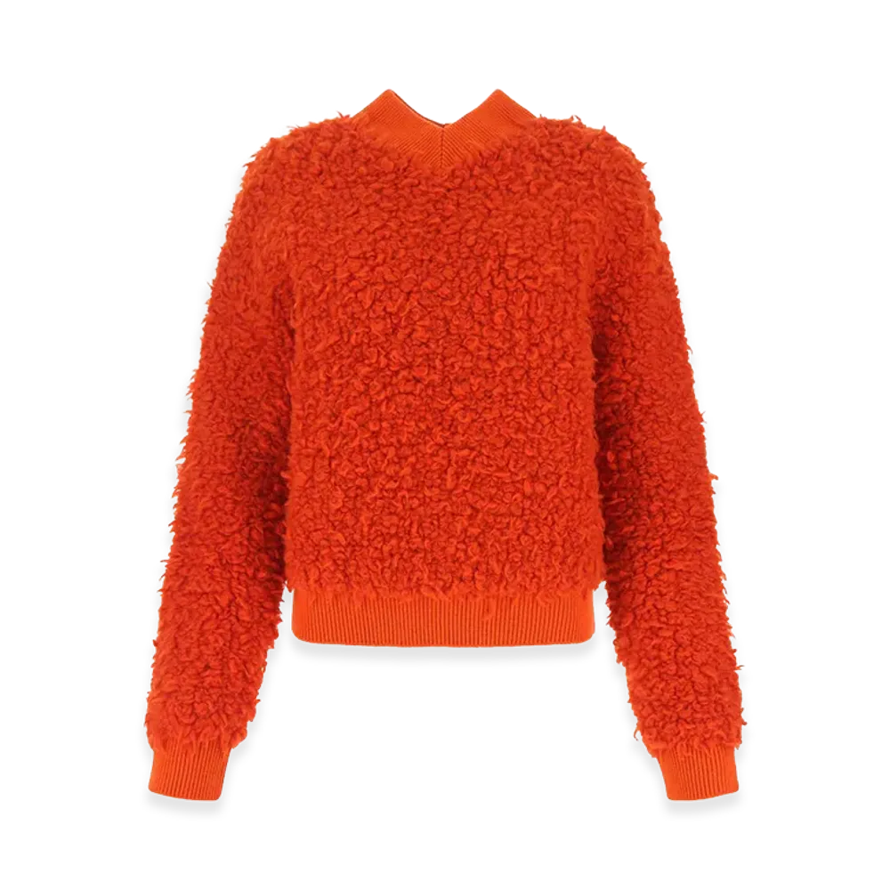Bottega Veneta Women's Boucle Sweater "Red"