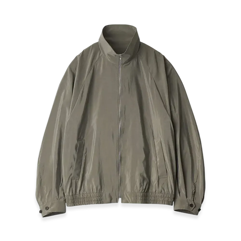 ssstein Silk/Nylon Zip Up Blouson "Taupe"