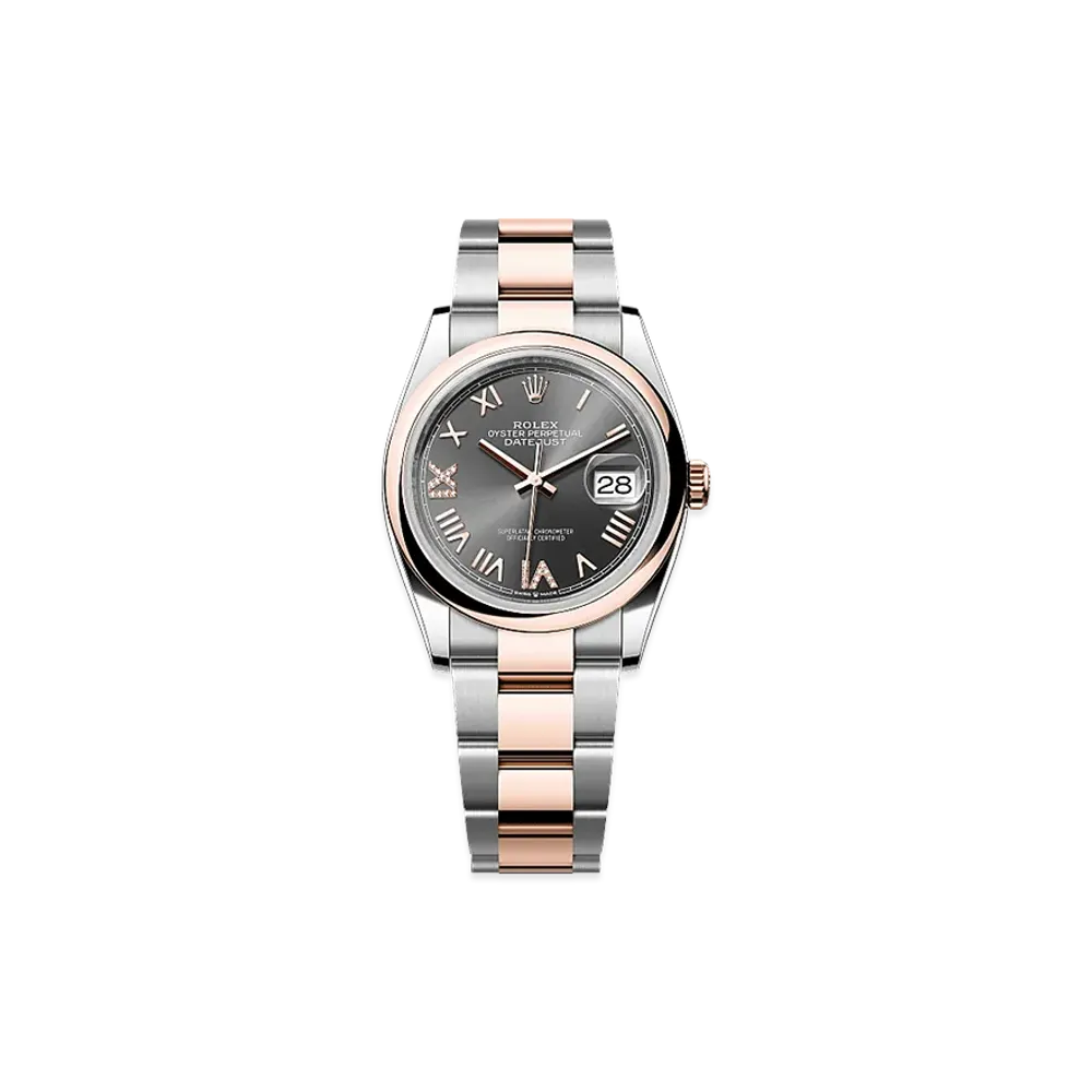 ROLEX Datejust 36 Oystersteel & Everose Gold "Slate"
