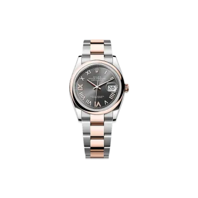 ROLEX Datejust 36 Oystersteel & Everose Gold "Slate"