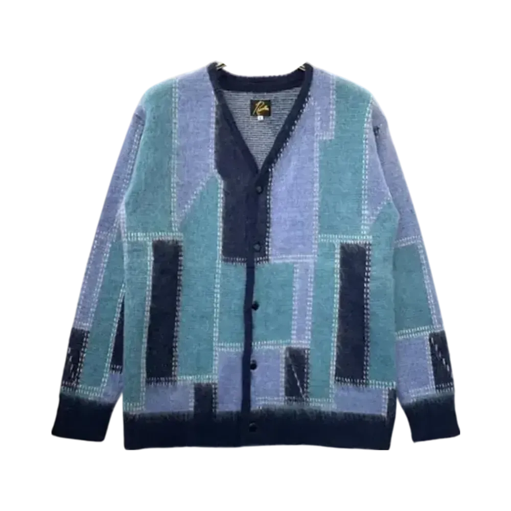 NEEDLES STUDIOUS Exclusive Mohair Cardigan "Blue"