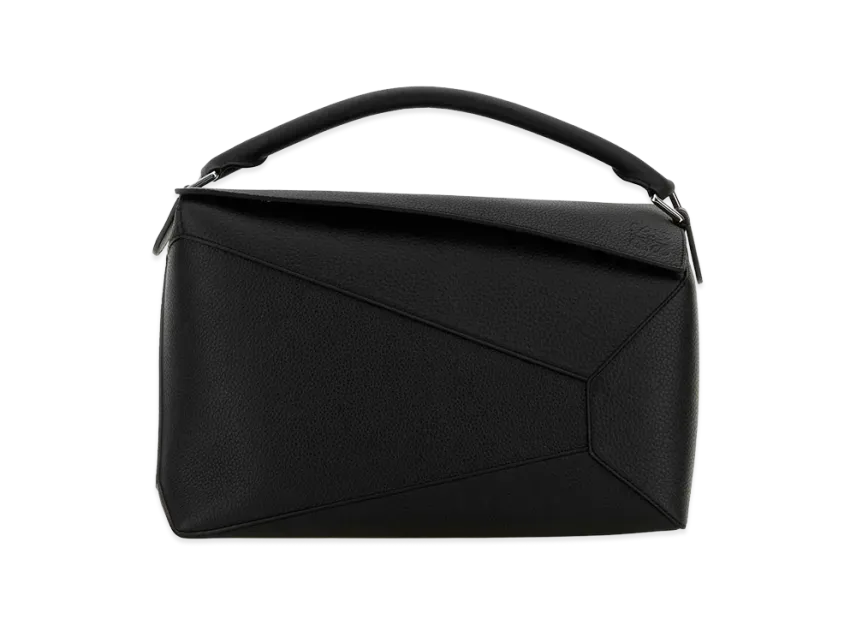 LOEWE Leather Large Puzzle Handbag "Black"