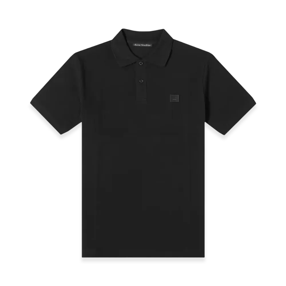 Acne Studios Elton Face Polo "Black"
