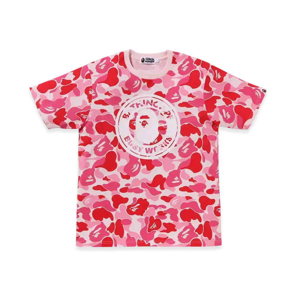 A BATHING APE ABC Camo Busy Works Tee "Pink"