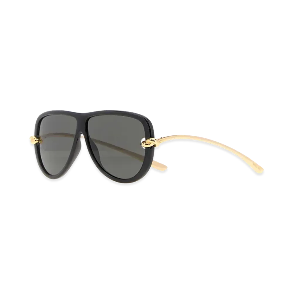 Bottega Veneta Women's Acetate Knot Sunglasses "Black"