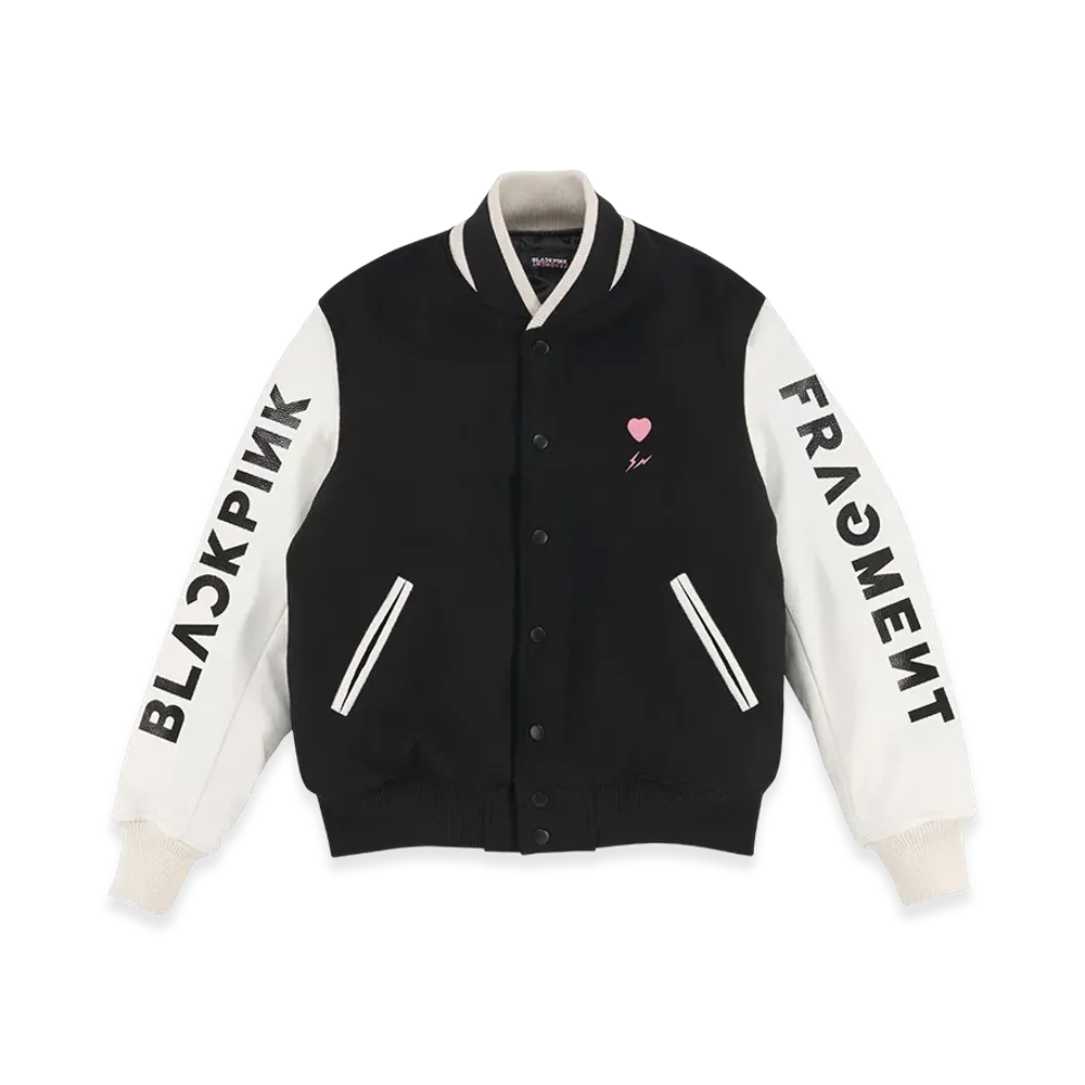 FRAGMENT x BLACKPINK Stadium Jacket "White"
