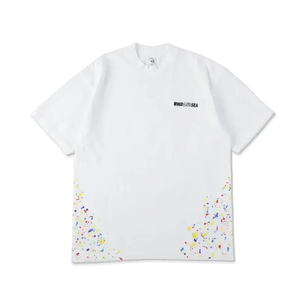 WIND AND SEA Splash Paint SS Tee (Neshu_WDS) "White"