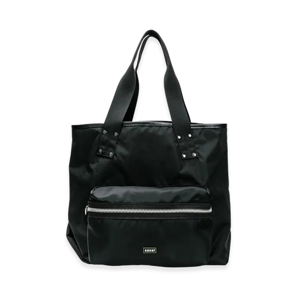 sacai Pocket Tote Bag Large "Black"