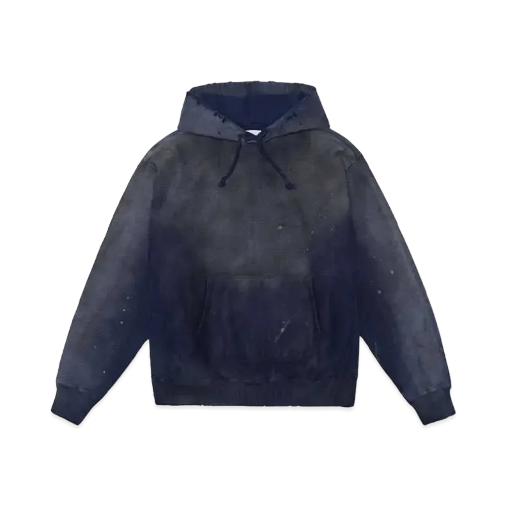 BOW WOW HARD AGEING HOODIE 【UNISEX】 "NAVY HARD AGEING"