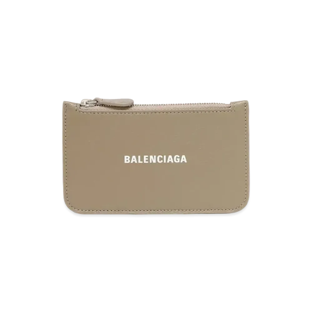 BALENCIAGA Cash Coin Card Holder "Mink Grey"