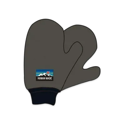 HUMAN MADE mittens "Black Grey"